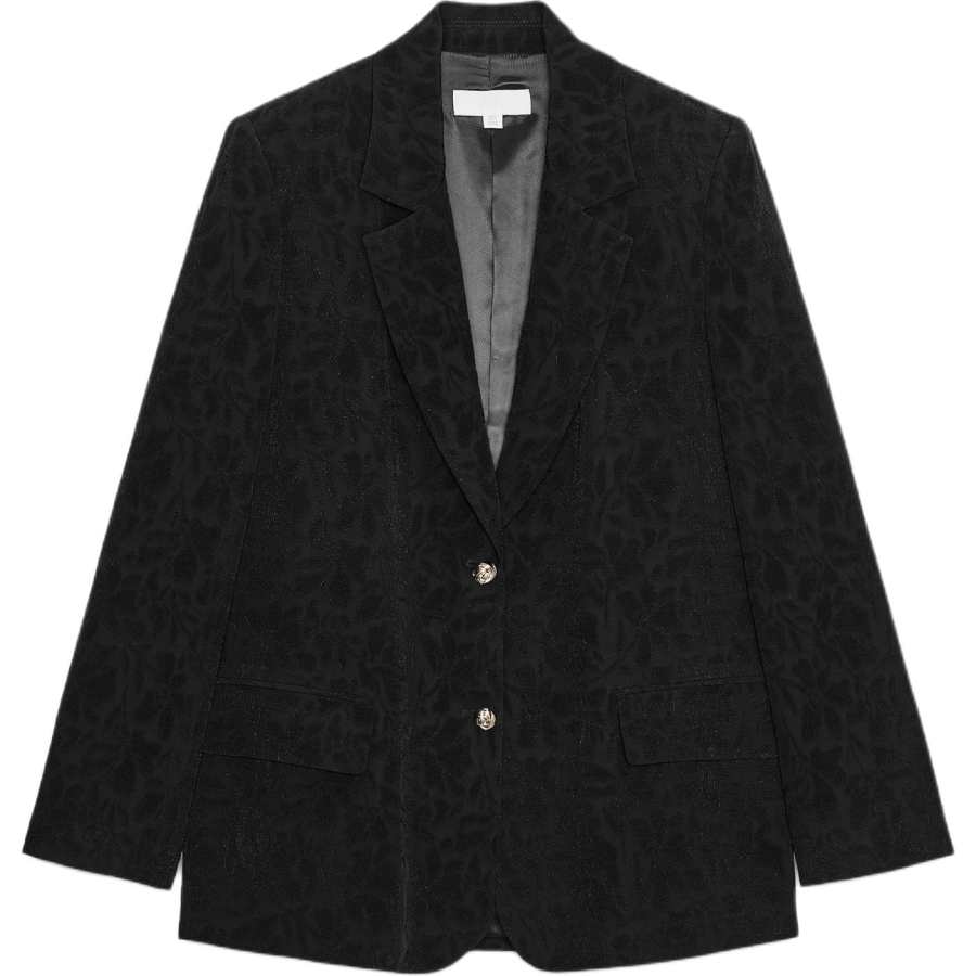 ZARA Business Suits Women's Black Notch Lapel Moderate