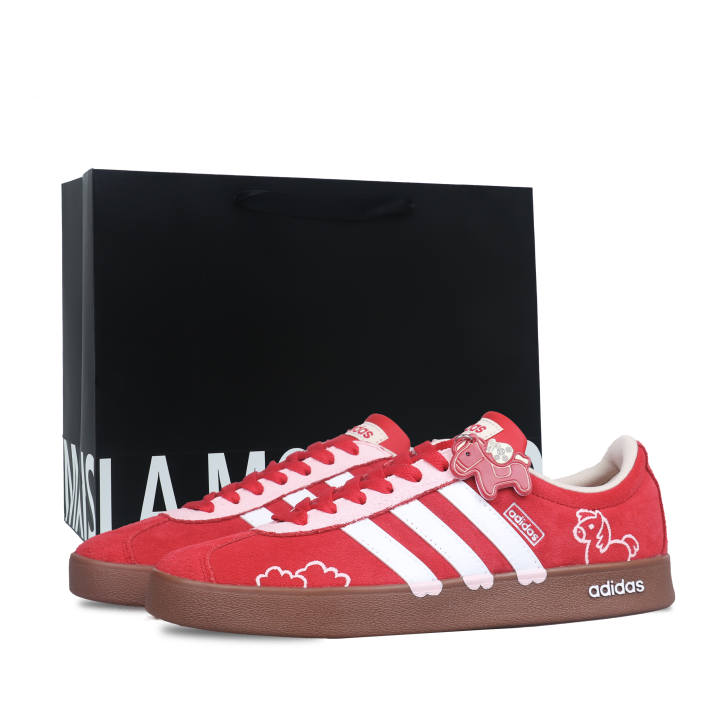 Adidas Adidas Vl Court Classic Coverage Low top German Army Trainers Unisex Red