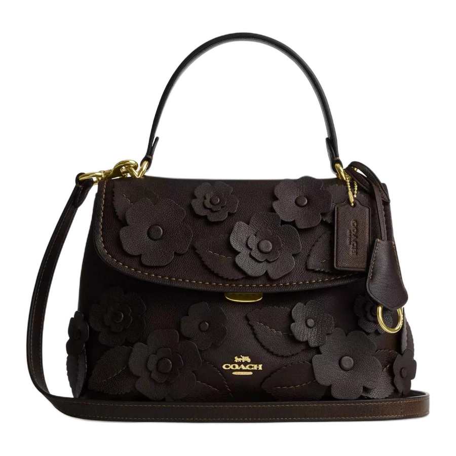 COACH COACH Smooth Leather Handbag Small Women's Maple