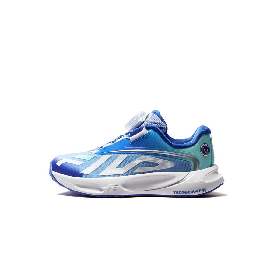 FILA KIDS x SONIC PERFORMANCE FPF Cushioning Breathable Running Shoes Frozen Fjord Blue/Light Green Blue Kids'