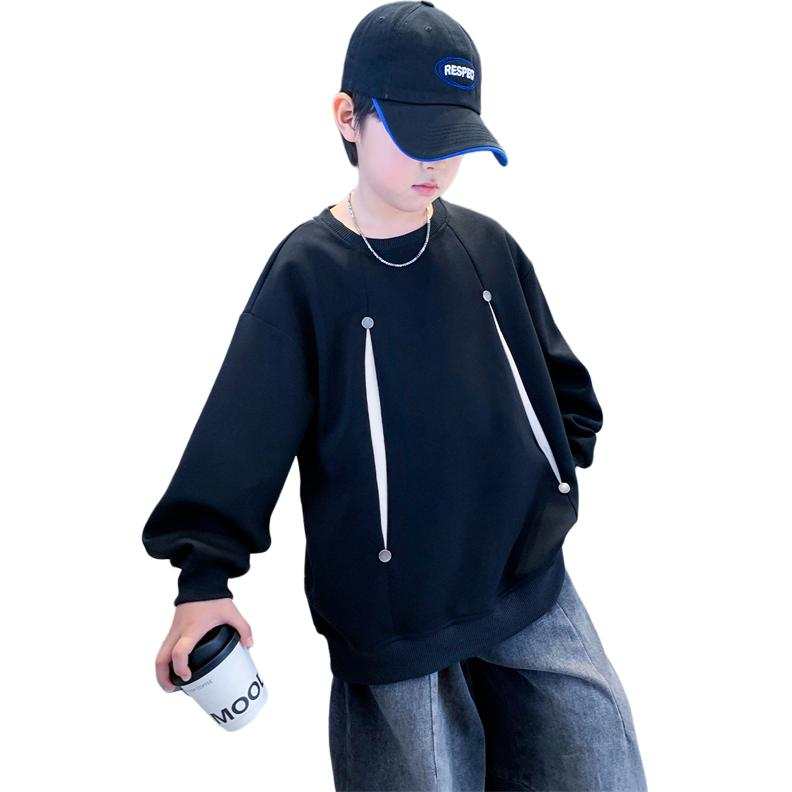 PLANDOO Kids Sweatshirts Crew Neck Moderate