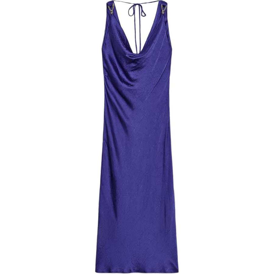 ZARA Sleeveless Dresses Women's Blue Moderate