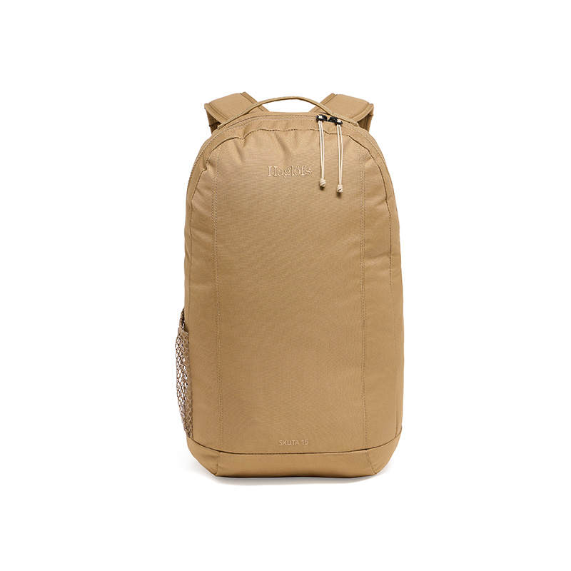 HAGLÖFS Recycled Polyester Backpack Regular Unisex Oak Brown/Dusty Purple/Dewy Green