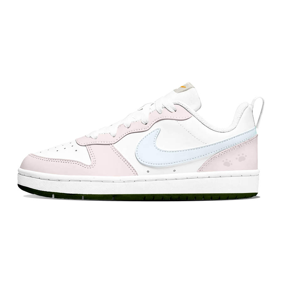 Nike Custom Shoes Nike Court Borough Rose Cheeses Cushioning Lightweight Skateboard Shoes Women's