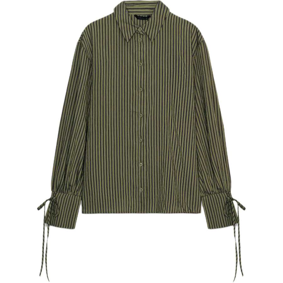 ZARA Shirts Women's Dark Khaki Lapel