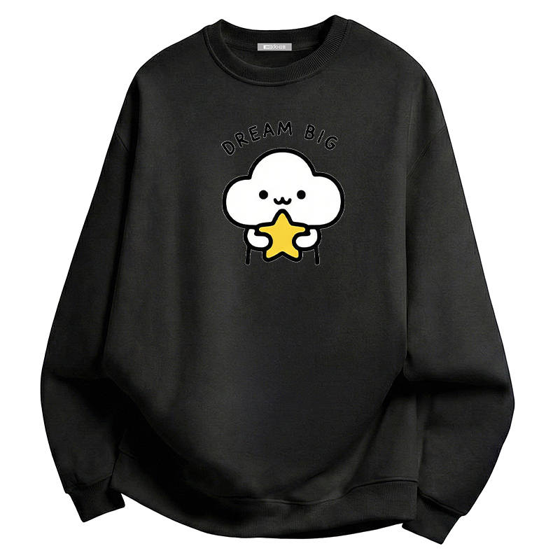 Hodo Sweatshirts Unisex Crew Neck Moderate Regular