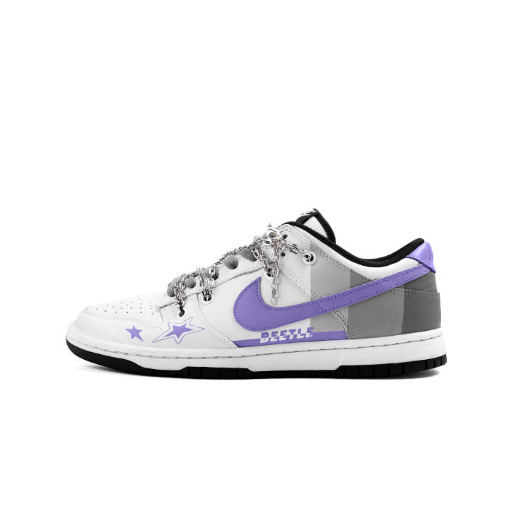 Nike Nike Dunk Abrasion Resistant Low top Skateboard Shoes Unisex White