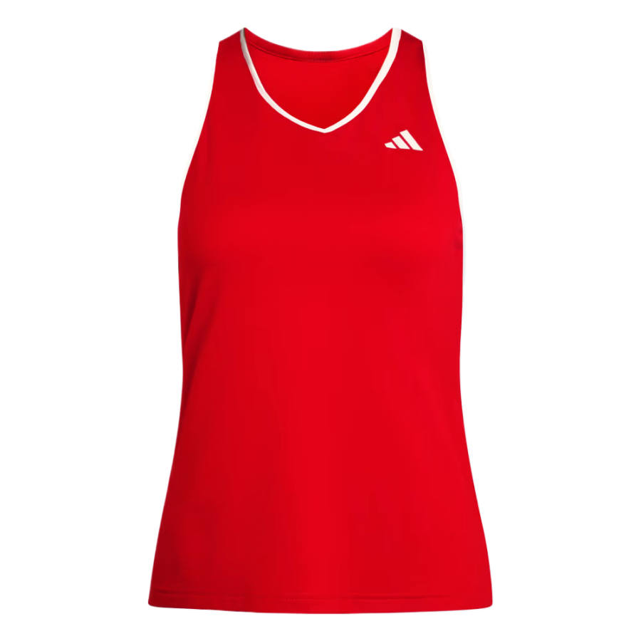 Adidas Adidas Tennis Tops Women's Energetic Red Crew Neck Moderate