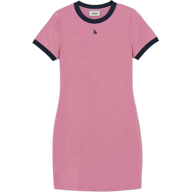 MLB Short Sleeved Dress Women's Hemp Pink