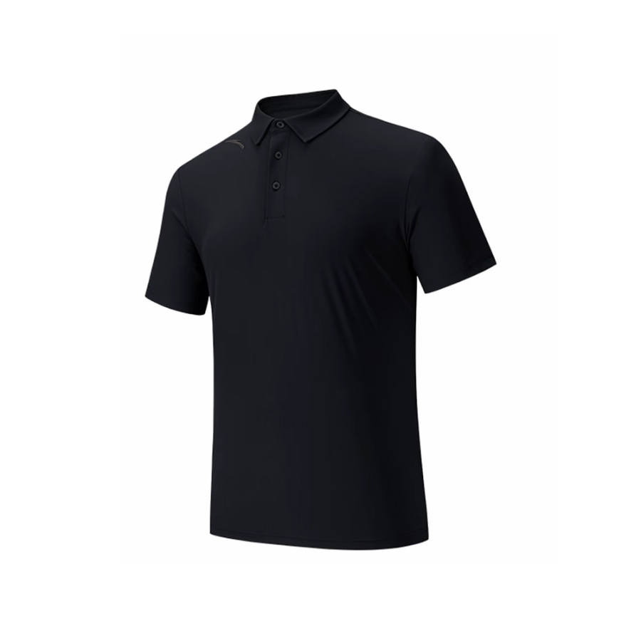 ANTA Anta Minimalist Style Polo Shirt Men's Basic Black