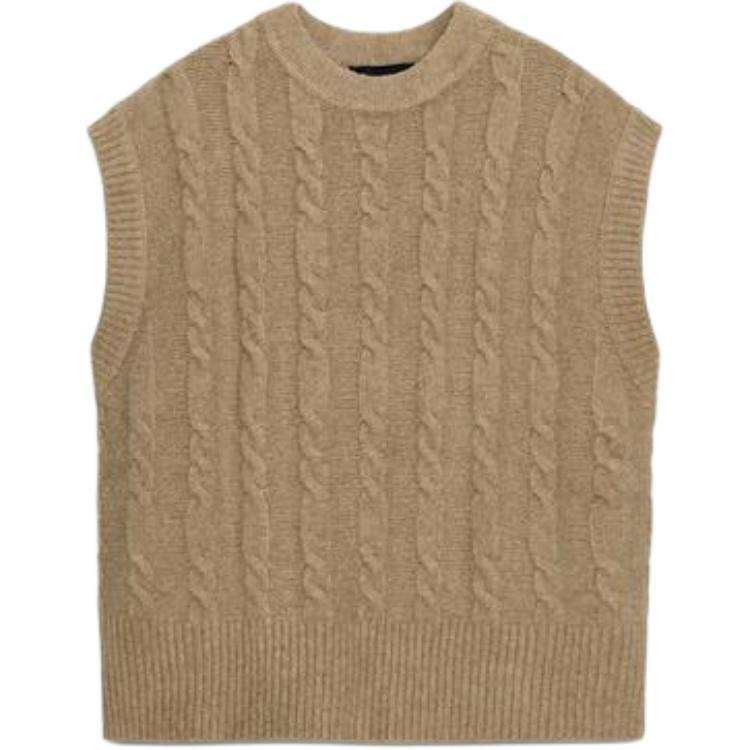 ZARA Knitwear Women's Light Camel Moderate