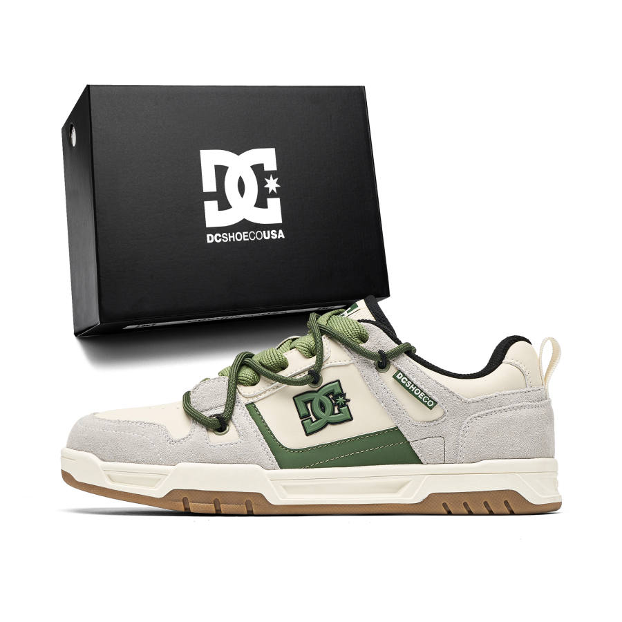 DCSHOES Stag Cow Split Leather Low top Skateboard Shoes Unisex