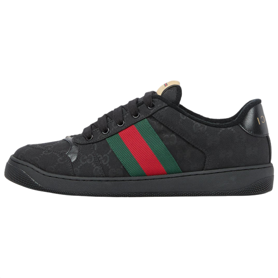 GUCCI Screener Low top Skateboard Shoes 1cm Men's Black