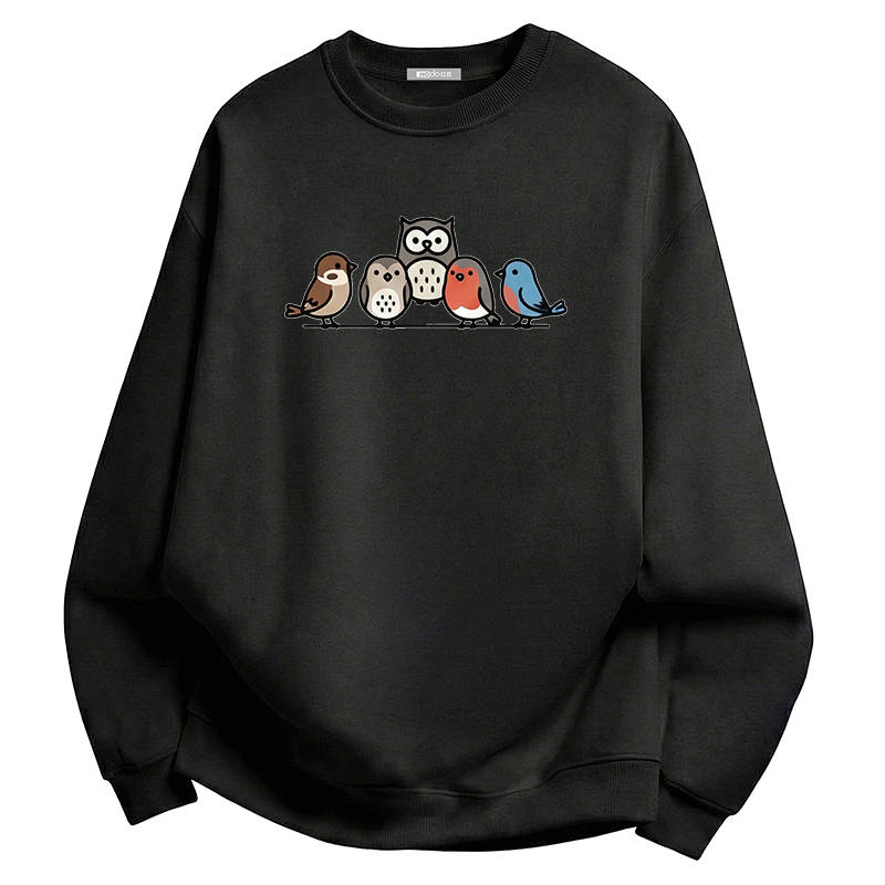 Hodo Sweatshirts Unisex Crew Neck Moderate Regular