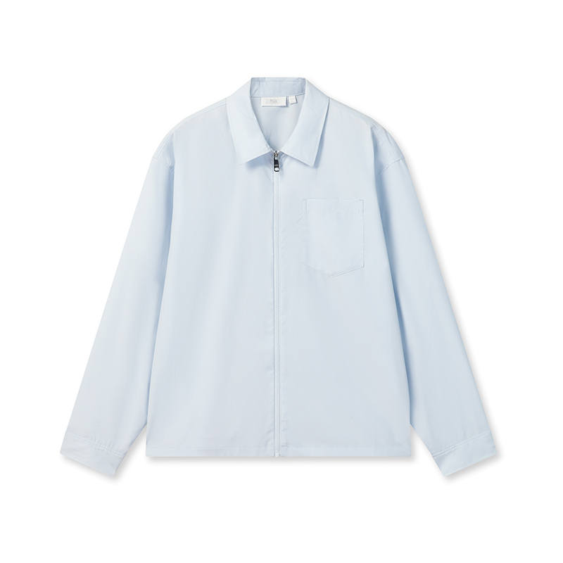 FILA MILANO Shirts Men's Ancient Ice Blue Lapel Moderate