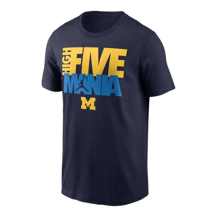 Jordan Jordan T Shirts Men's Marine Blue Crew Neck Moderate