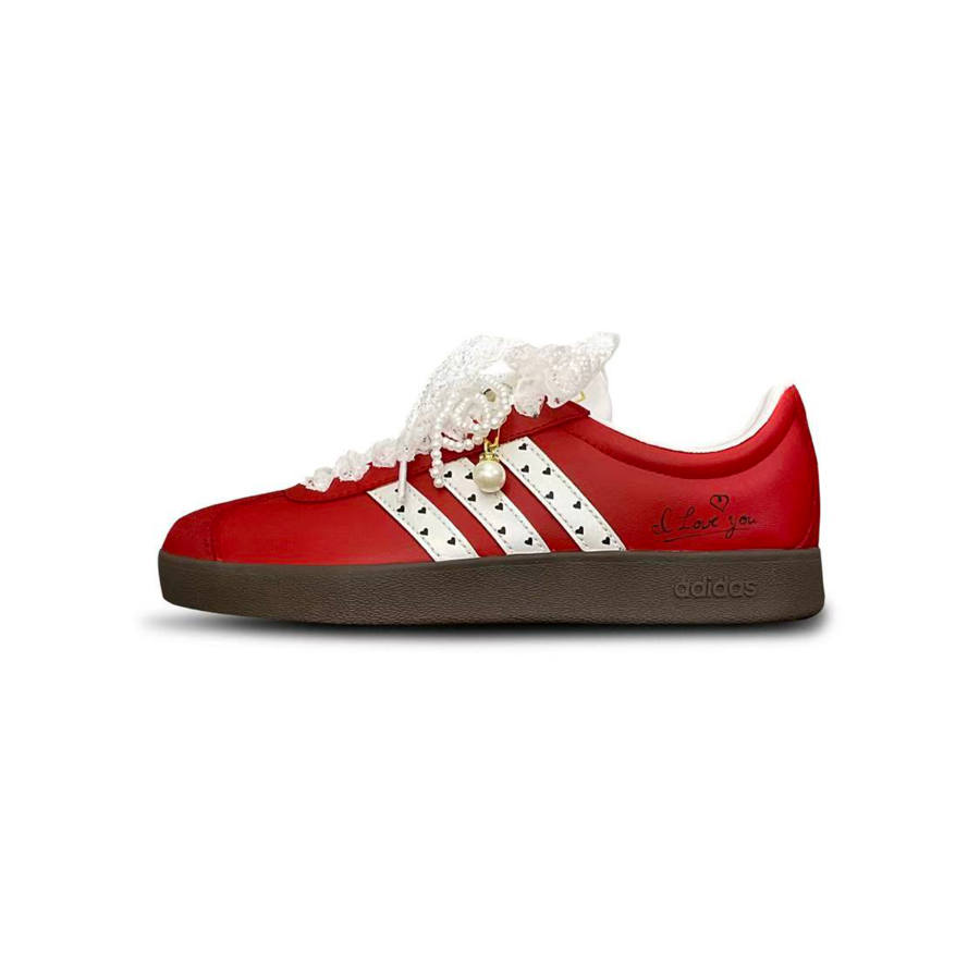 Adidas Adidas Vl Court Classic Ta Tu Alice Low top Skateboard Shoes Unisex Red White