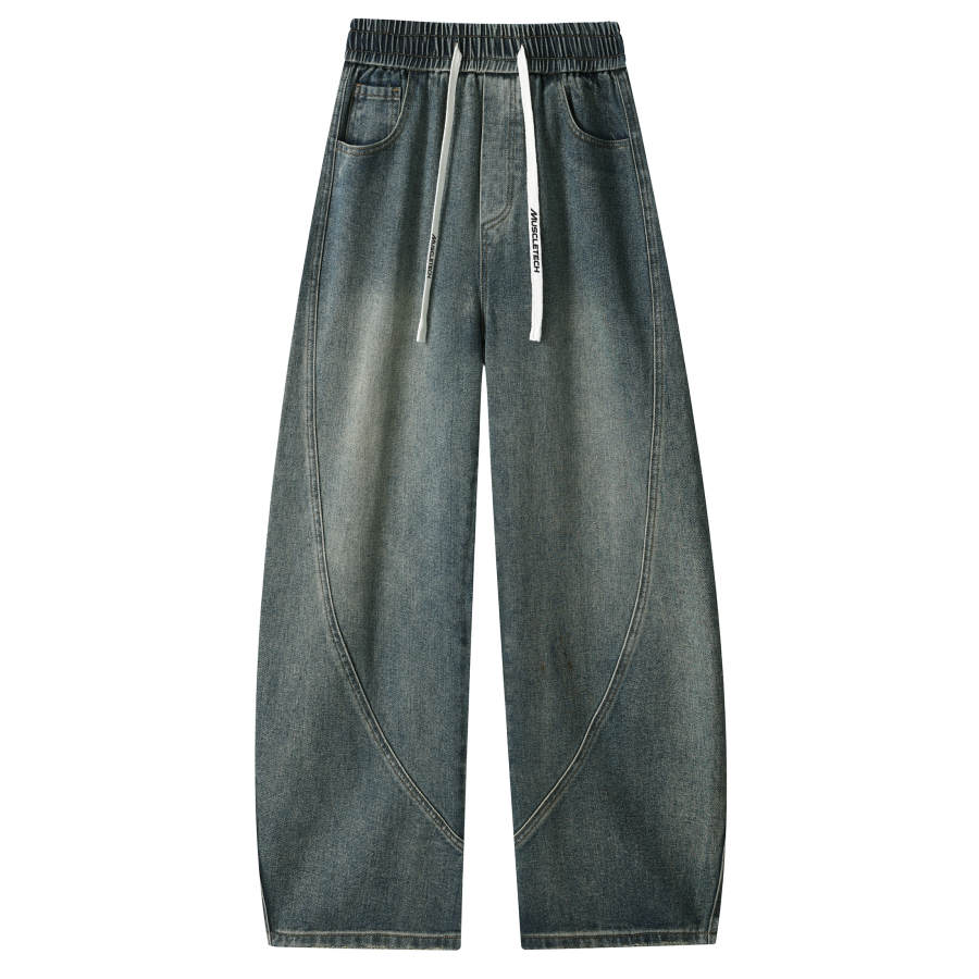 MUSCLETECH Jeans Unisex Nostalgic Blue Moderate Straight Fit Pants