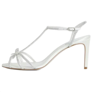 RENE CAOVILLA Caterina One Strap Sandals 9cm Women's Ecru