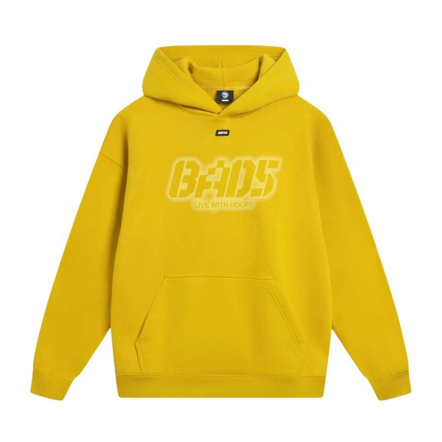 Li-Ning Li Ning Sweatshirts Men's Beeswax Yellow Hooded Moderate Regular