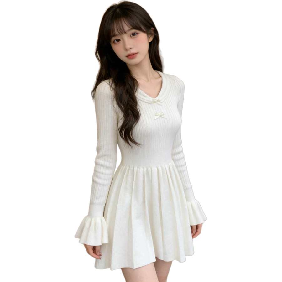 VENICEW Long Sleeved Dress Women's