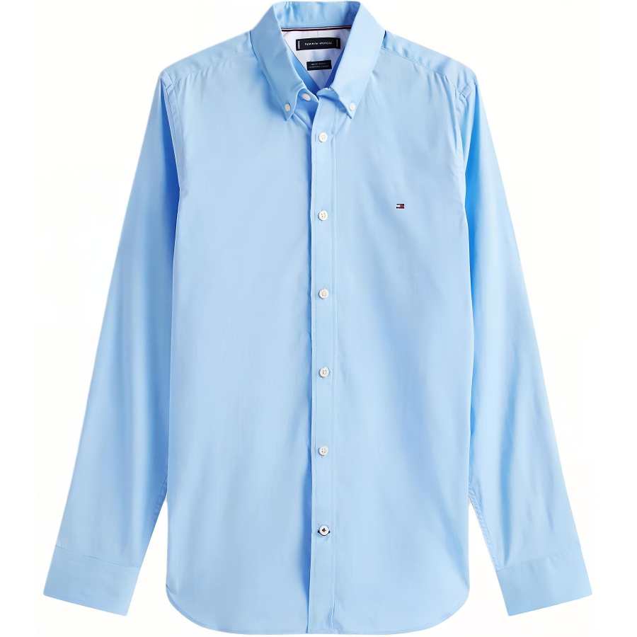Tommy Hilfiger Shirts Men's Romantic Blue Lapel Moderate