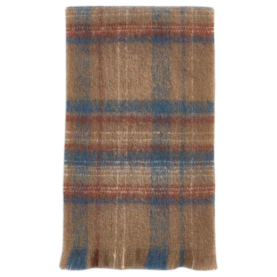 ZARA Polyester Knit Scarves Unisex Brown/Taupe