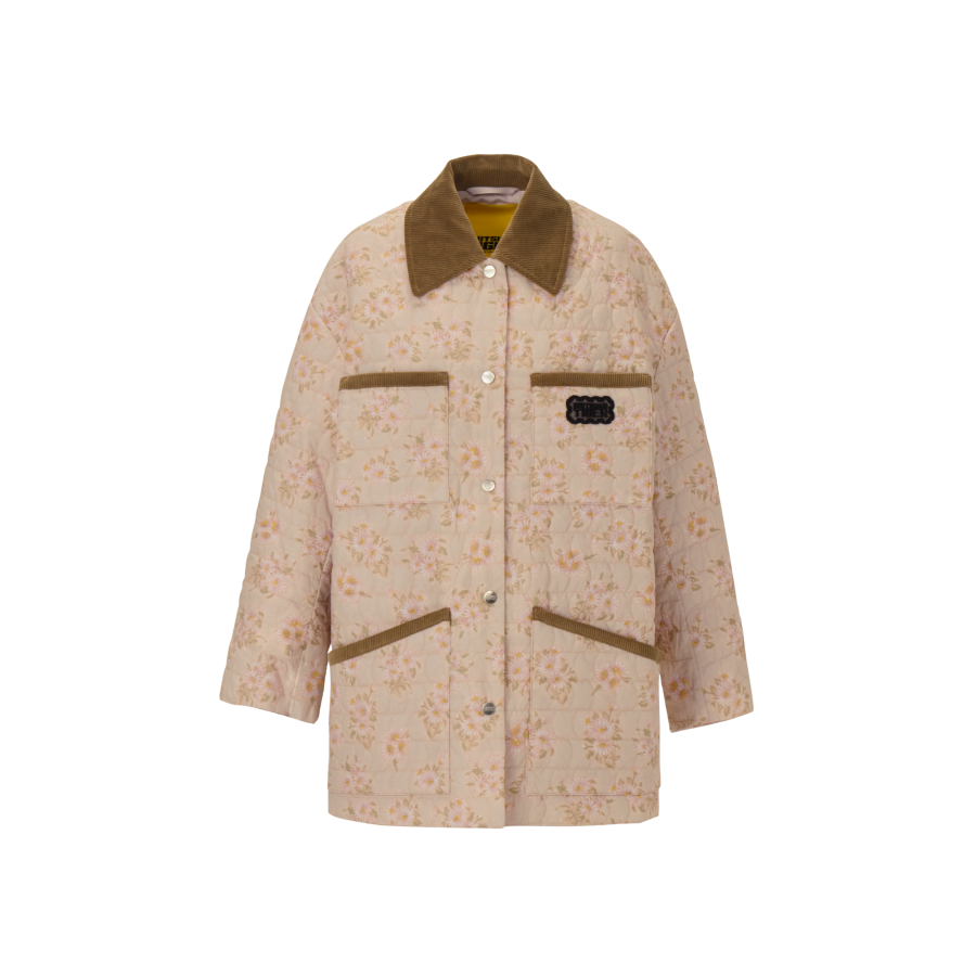 Onitsuka Tiger SS26 WS PADDED BLOUSON Puffer Jacket Women's Beige