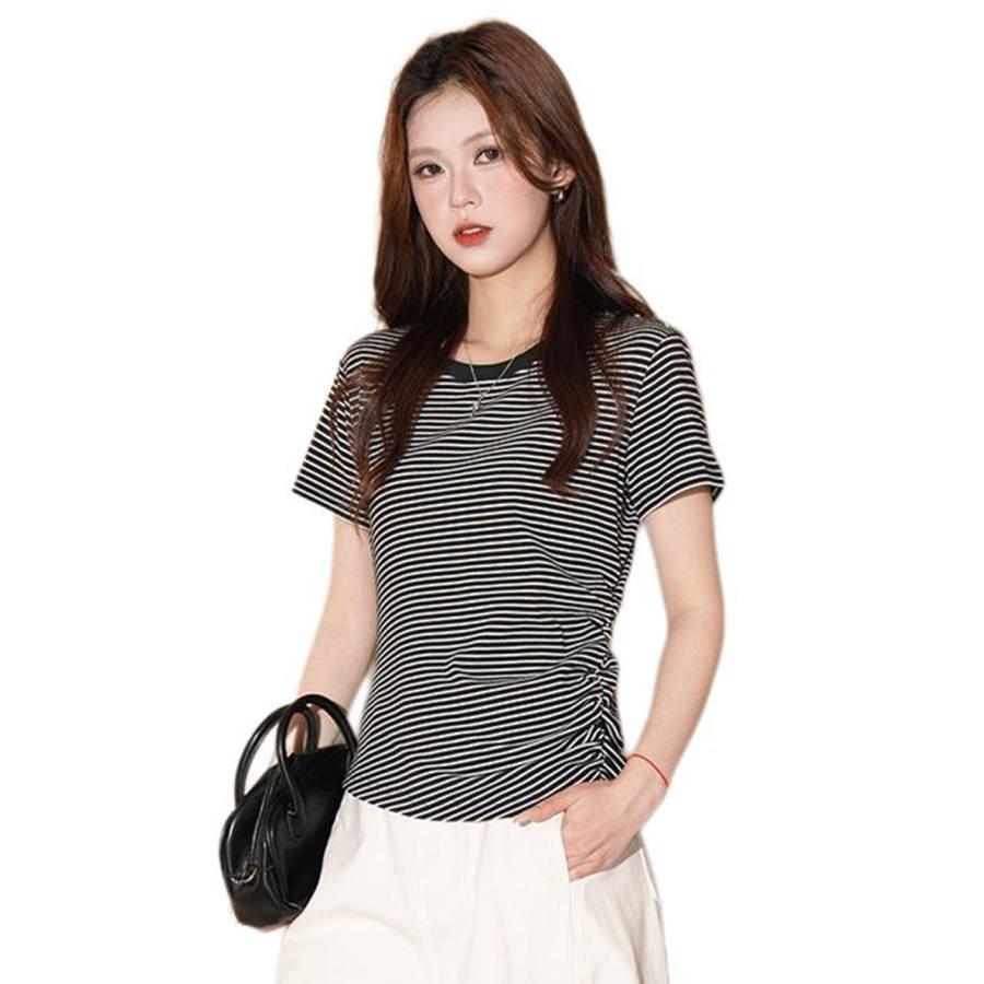 BALENO T Shirts Women's Carbon Black Crew Neck Moderate Other