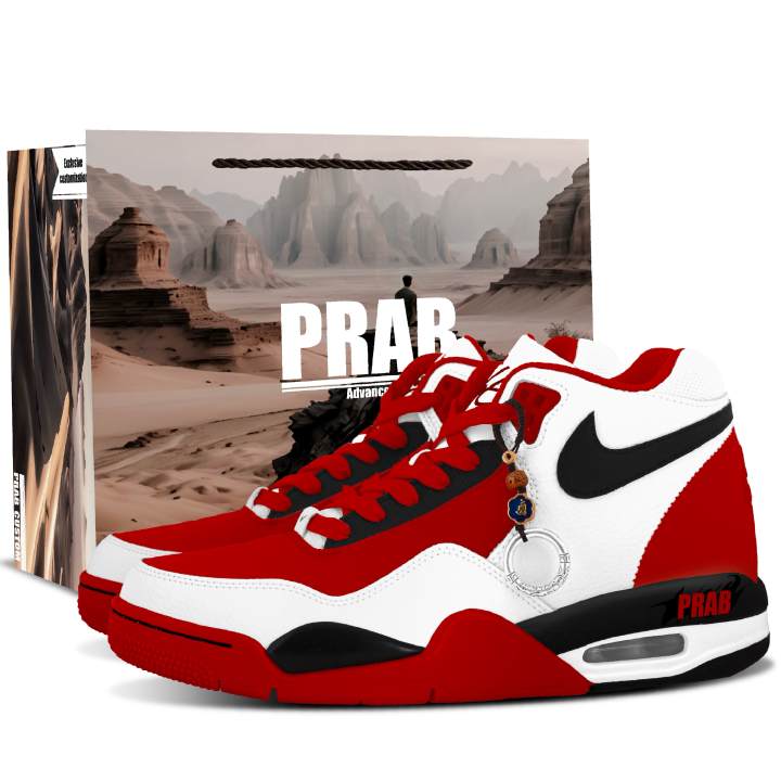 Nike Nike Flight Legacy Synthetic Leather Cushioning Slip Resistant Abrasion Resistant Mid top Vintage Basketball Shoes