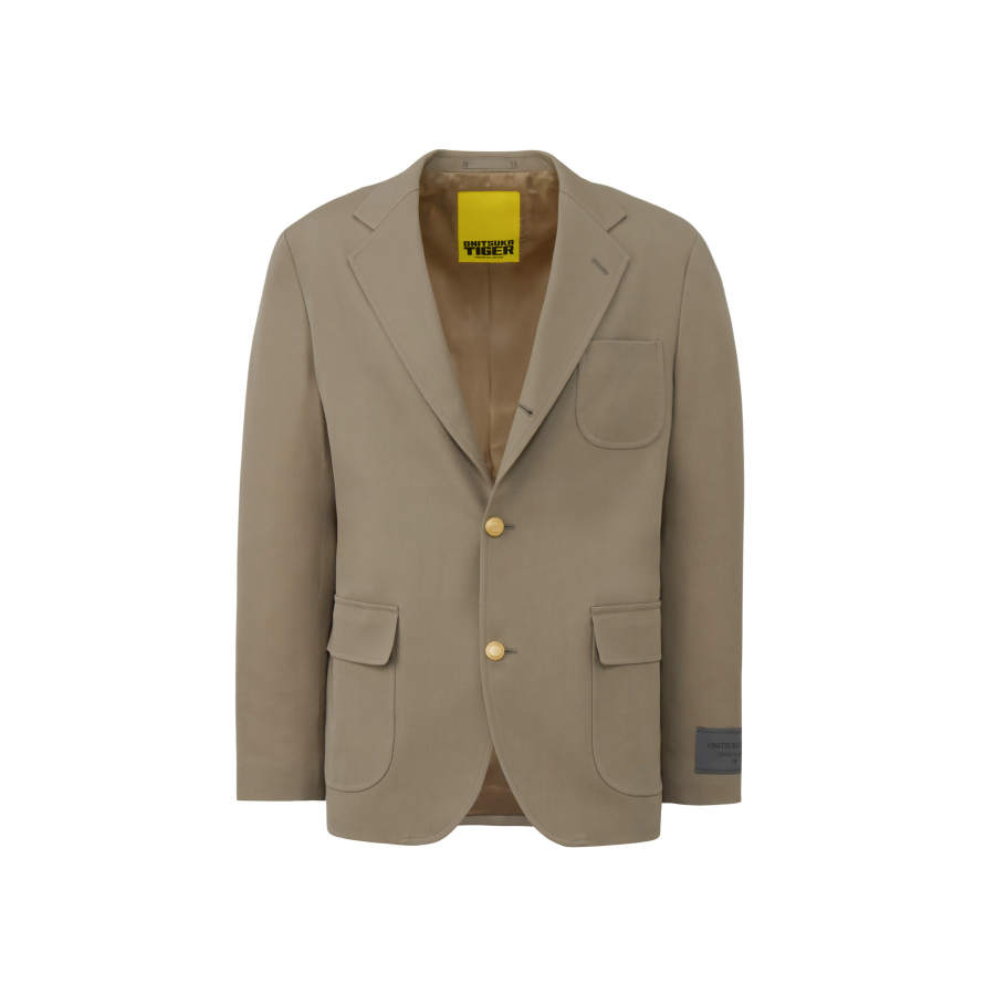 Onitsuka Tiger SS26 SINGLE BREASTED JACKET Men's Taupe Gray