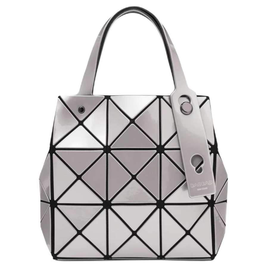 ISSEY MIYAKE CARAT Polyvinyl Chloride Resin Handbag Women's Gray