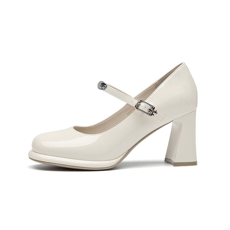 FIVE PLUS FIVE PLUS Chunky Heel Mary Jane Shoes 7.5cm Women's
