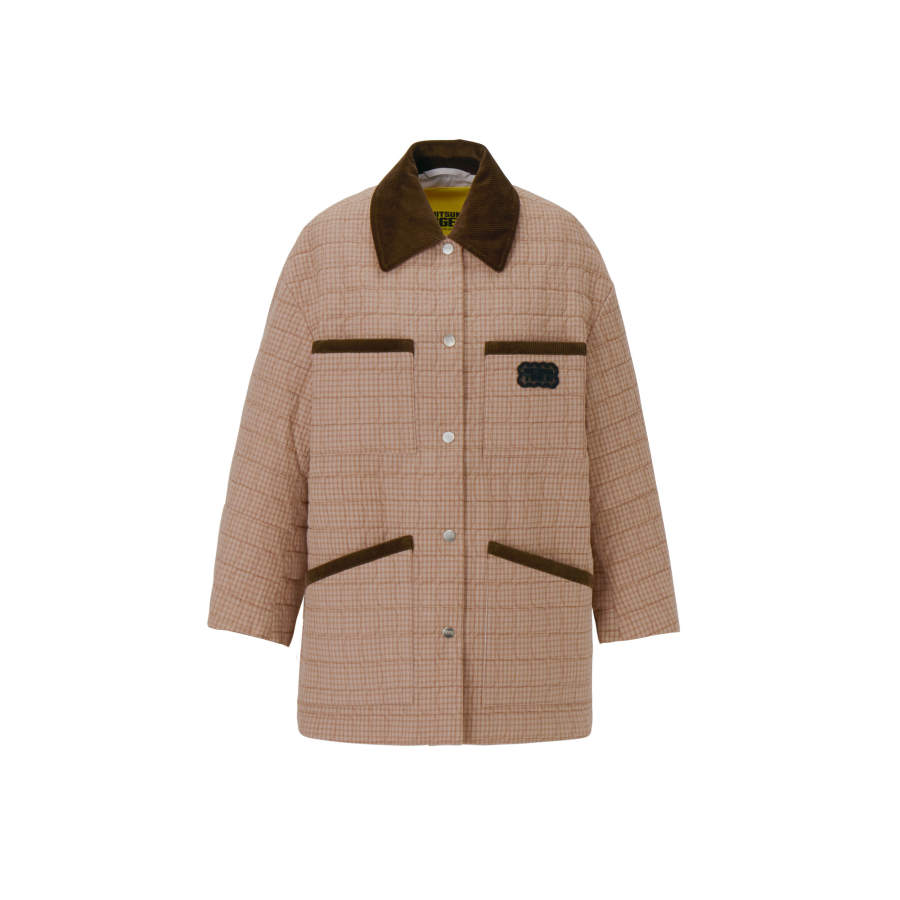 Onitsuka Tiger SS26 WS PADDED BLOUSON Puffer Jacket Women's Brown