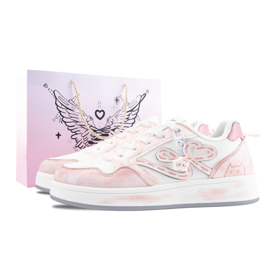 WARRIOR Sports Collection Skateboard Shoes Women's Low Top White/Pink