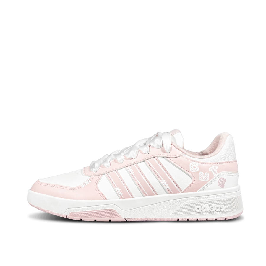 Adidas Adidas COURTBEAT Milk Puff Velvet Low top Skateboard Shoes Unisex Pink White