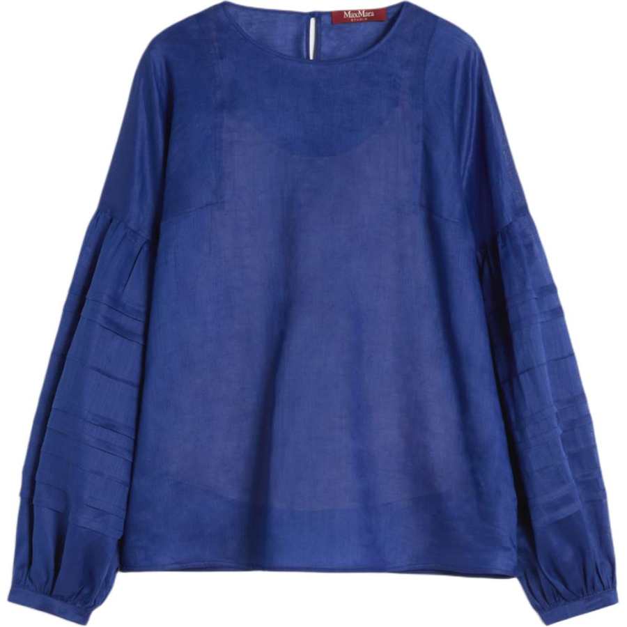 MaxMara Studio MaxMara Studio Shirts Women's Blue Crew Neck Moderate Other