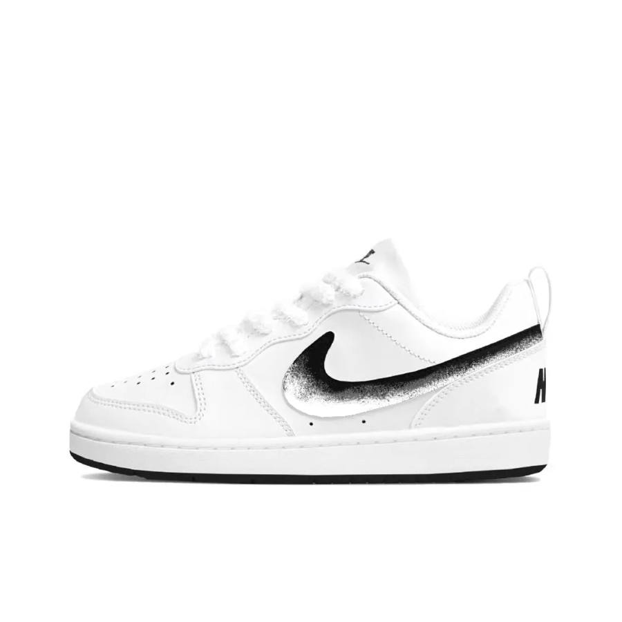 Nike Nike Court Borough Dark Starry Sky Synthetic Leather Breathable And Slip Resistant Low top Kids' Skateboarding Shoes
