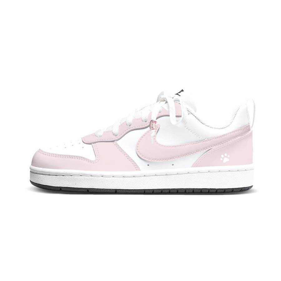 Nike Nike Court Borough Cherry Blossom Pink Milk Claw Low top Kids' Skateboarding Shoes Pink White Teenagers