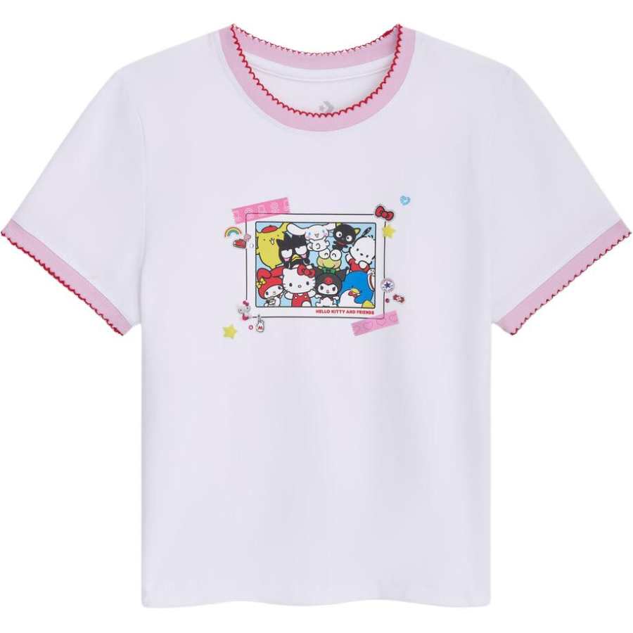 Converse x Hello Kitty And Friends T Shirt Women's White