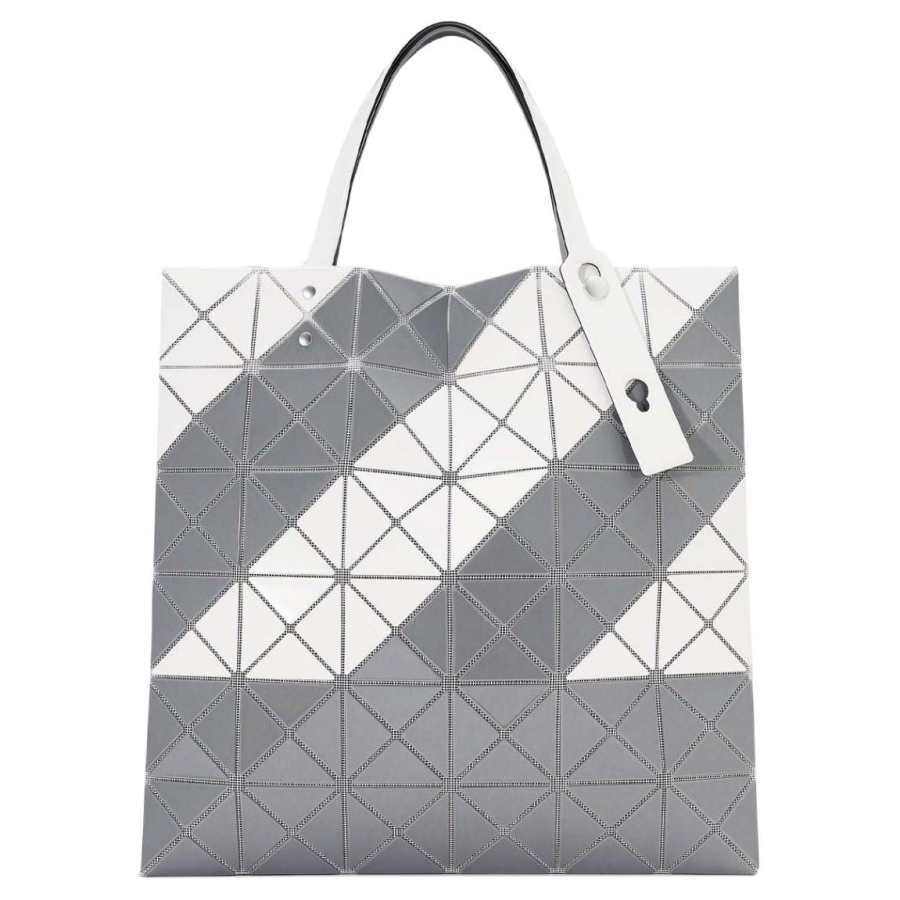 ISSEY MIYAKE Polyvinyl Chloride Resin Tote Handbag, Shoulder Bag Women's Gray