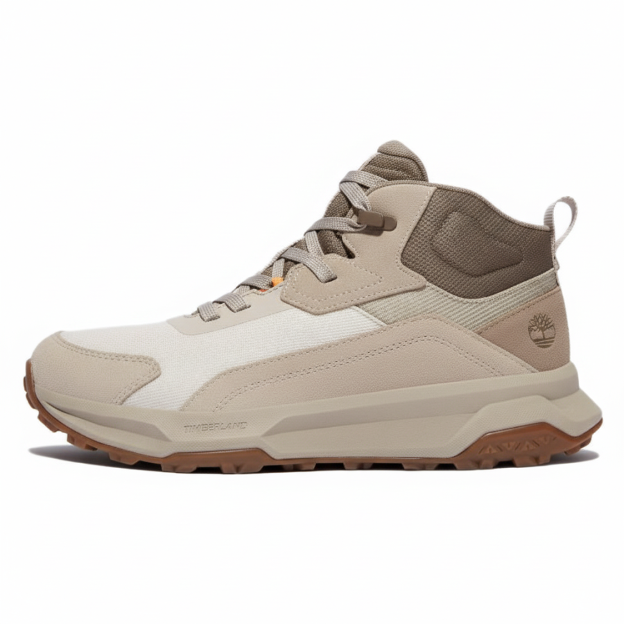 Timberland MOTION LEDGE Leather Mid top Outdoor Shoes Men's Light Taupe