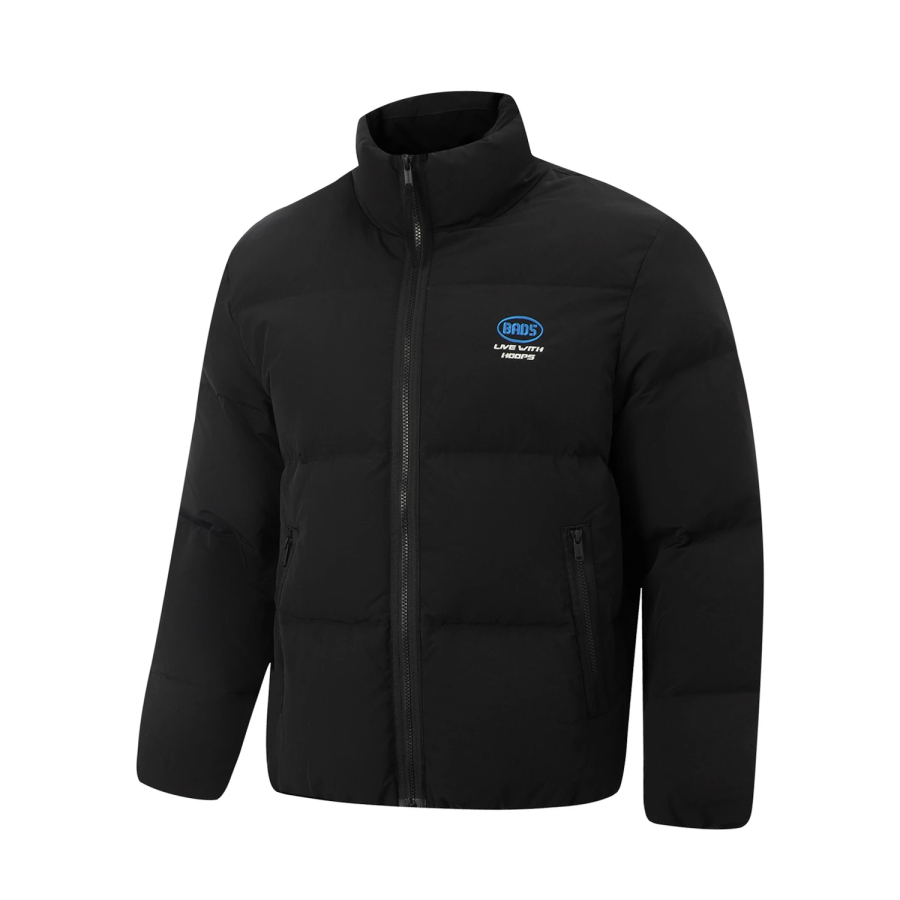 Li-Ning Li Ning Down Jackets Men's Black Stand Collar Moderate Down Jacket