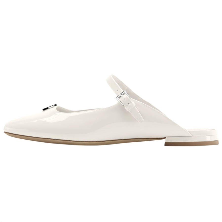 LOUIS VUITTON Swing Closed Toe Slippers Women's Cream Color
