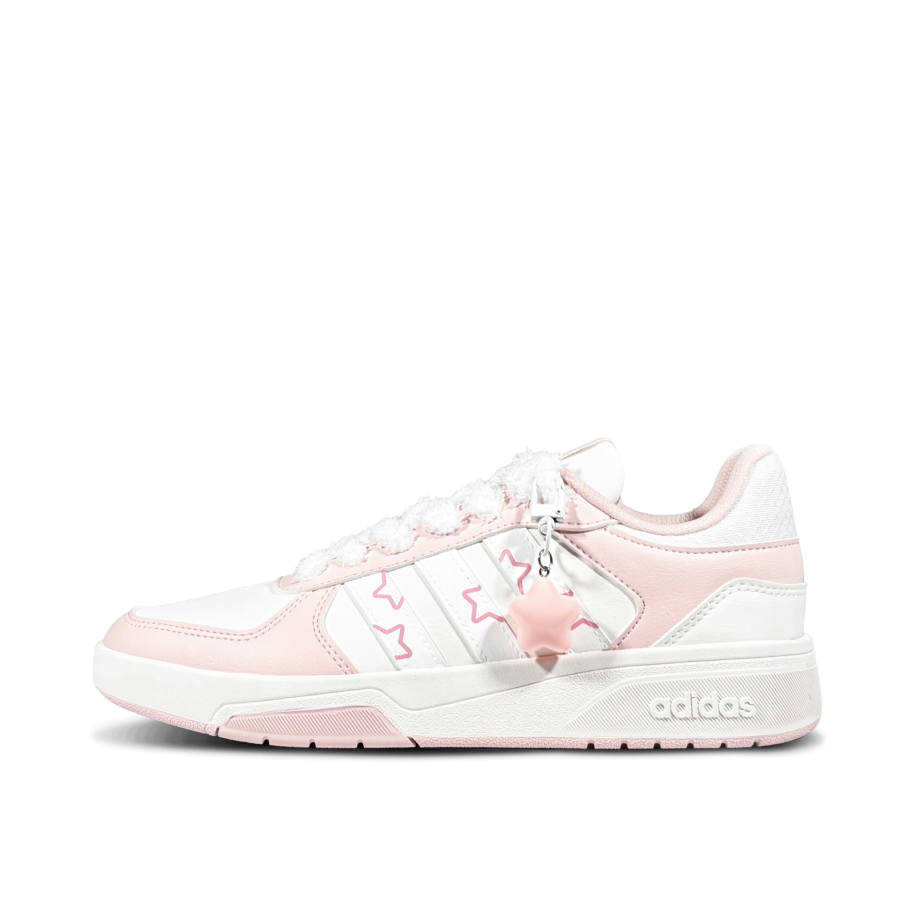 Adidas Adidas COURTBEAT Nebula Velvet Whisper Low top Skateboard Shoes Unisex Pink White