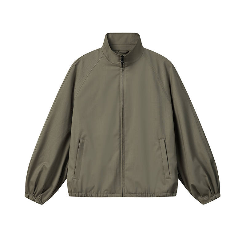 FILA MILANO Jackets Men's Green Stand Collar Moderate Other