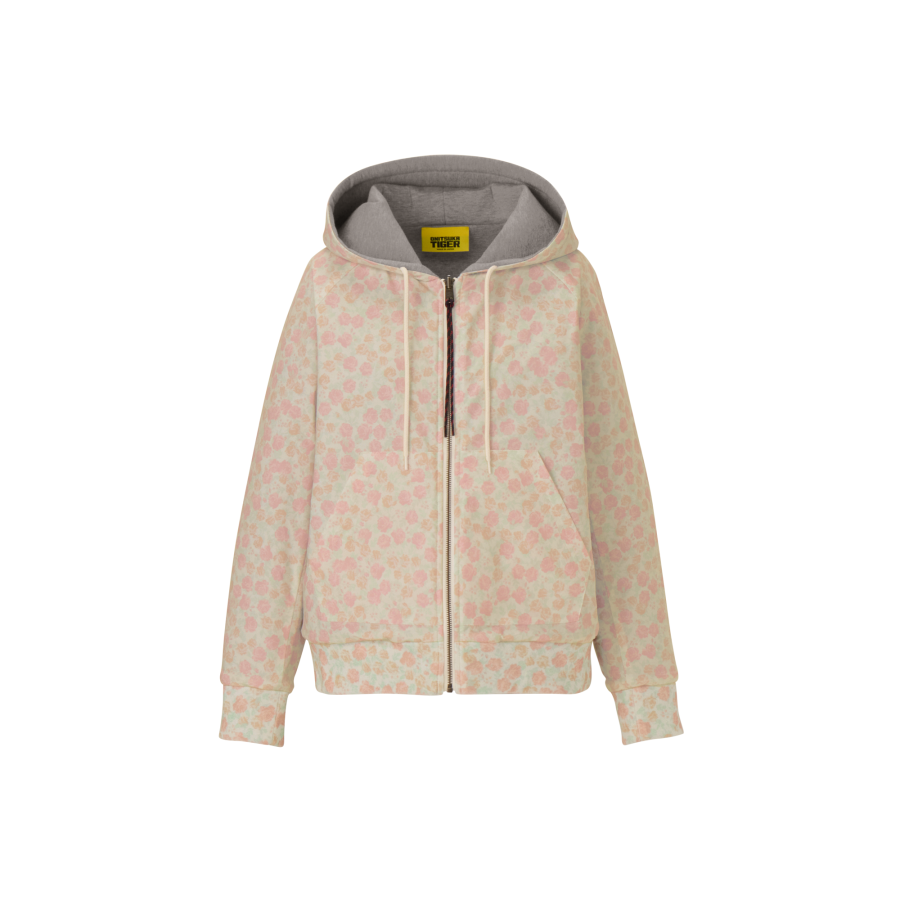 Onitsuka Tiger WS ZIP UP HOODIE Sweatshirt Women's Gray/Pink