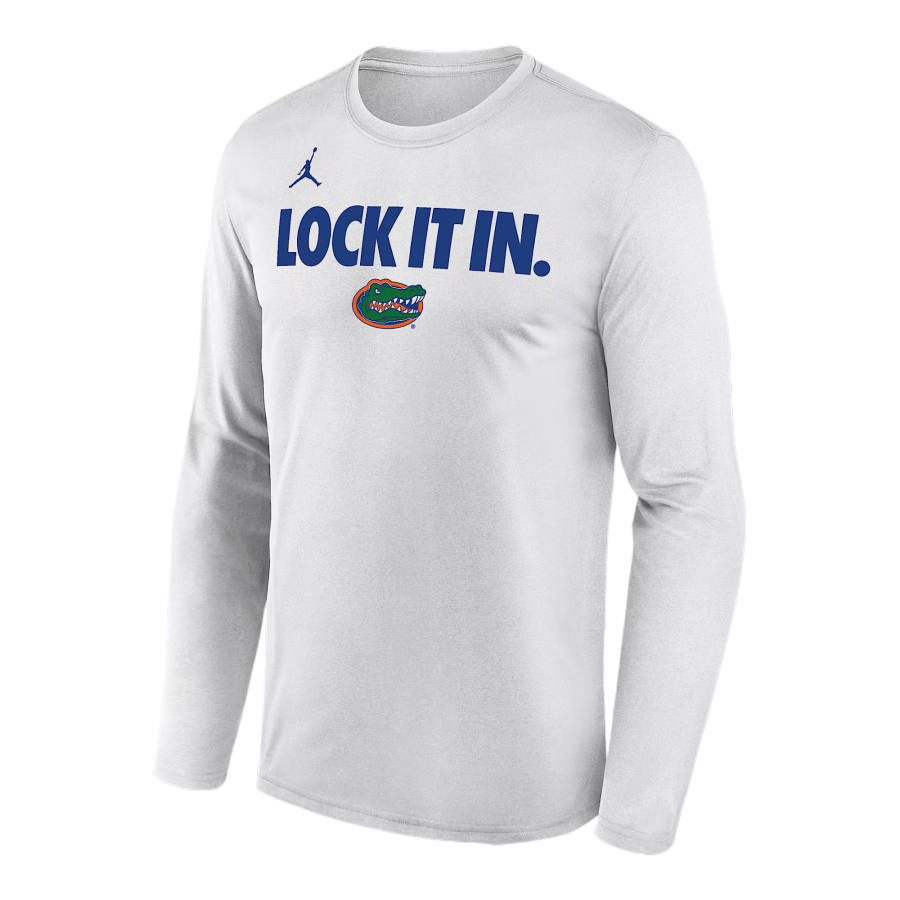 Jordan Jordan Florida 2026 On-Court Bench Men's Jordan Dri-FIT College Long-Sleeve T-Shirt