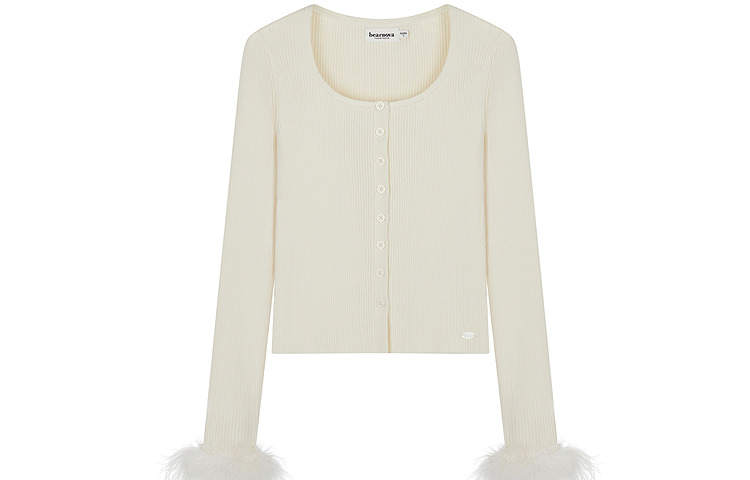 Teenie Weenie Knitwear Women's Square Collar Moderate Cardigan
