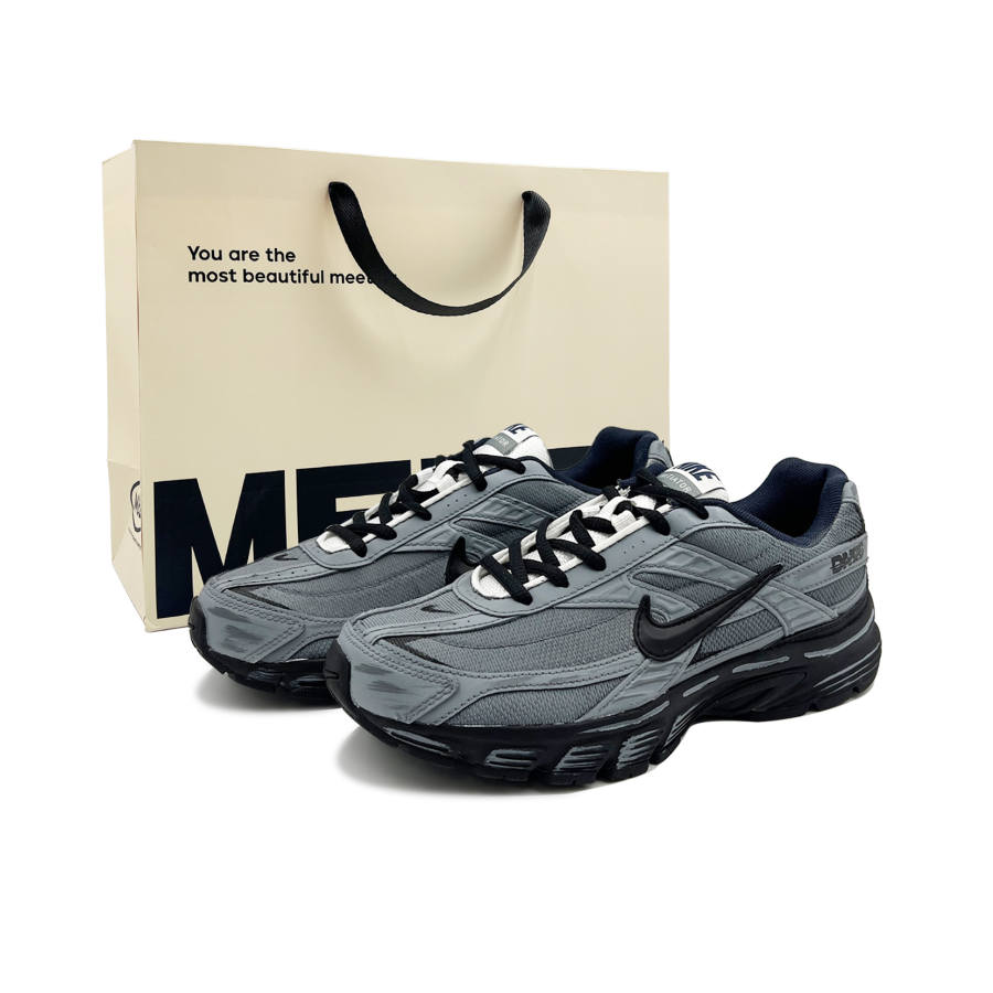 Nike Nike Initiator Cushioning Abrasion Resistant Breathable Low top Casual Running Shoes Unisex Gray Blue
